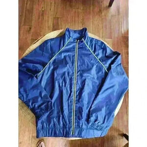 G-Star Raw 'Midder Bomber' Lightweight Zip Up Blue Windbreaker Jacket • Men’s L